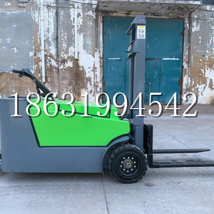 蓝田县小型电动叉车1吨2吨步行站驾式电瓶堆高充电装卸车液压升降车铲车